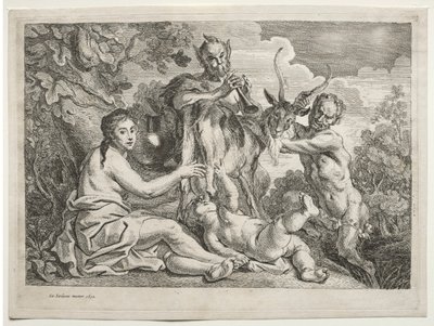 Jupiter næres av geiten Almathea av Jacob Jordaens