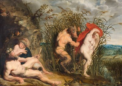 Pan og Syrinx. av Jacob Jordaens