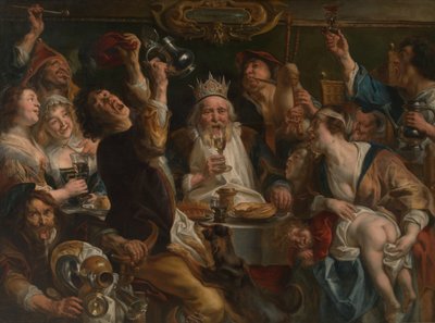 Kongen drikker av Jacob Jordaens