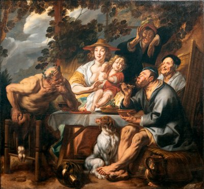 Satyren og bonden av Jacob Jordaens