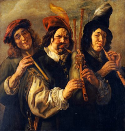 Tre musikere av Jacob Jordaens