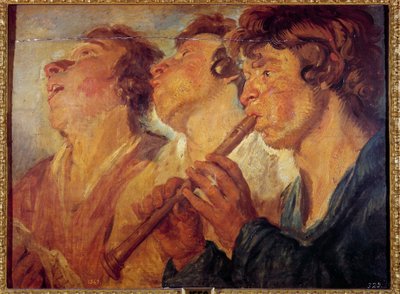 Tre omreisende musikere Maleri av Jacob Jordaens (1593-1678) (ec.flam.) Madrid fra 1600-tallet, Prado-museet av Jacob Jordaens