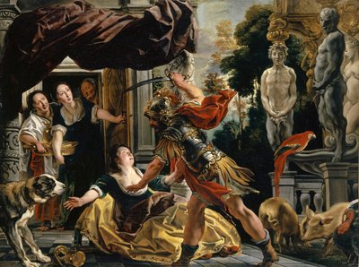 Ulysses og Circe, ca 1630-1634. av Jacob Jordaens