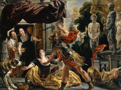 Ulysses truer Circe, ca. 1630-35 av Jacob Jordaens