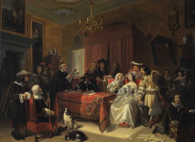 Lesing av testamente av Jacob Joseph Eckhout