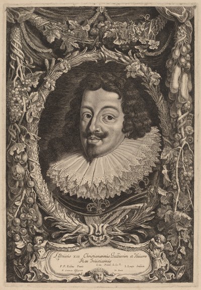 Ludvig XIII, konge av Frankrike av Jacob Louis after Sir Peter Paul Rubens