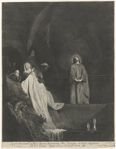 Oppdragelse av Lasarus av Jacob Louys