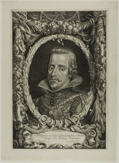 Filip IV, konge av Spania, plate 12 fra Duces Burgundiae (Dukes of Burgundy) av Jacob Louys