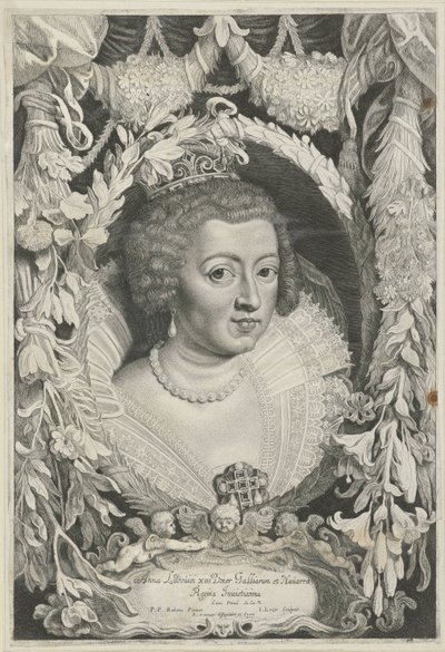 Portrett av Anna van Oostenrijk Ferdinand II[us] og III[us] keisere av huset til Østerrike (serietittel) av Jacob Louys