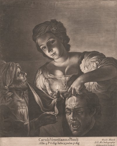 Judith med sjefen for Holofernes av Jacob Mannl