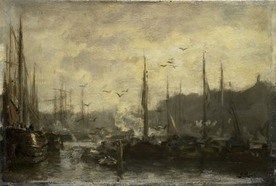 Havneutsikt av Jacob Maris