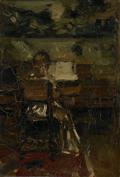 Jente ved pianoet av Jacob Maris