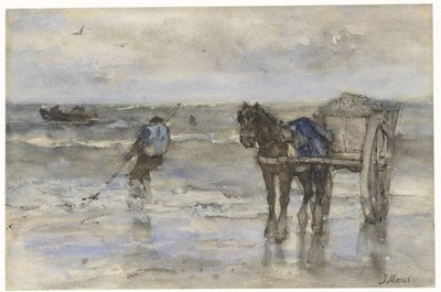 Skjellfisker på stranden av Jacob Maris