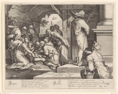 Tilbedelse av hyrdene av Jacob Matham