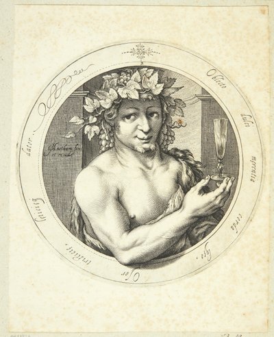 Bacchus av Jacob Matham