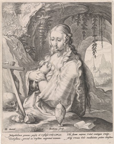 Maria Magdalene til Boetawardi av Jacob Matham