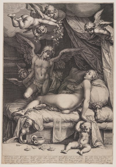Cupid og Psyke av Jacob Matham