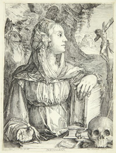 Den angrende Maria Magdalena av Jacob Matham