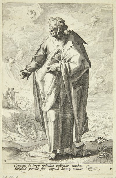 Esekiel av Jacob Matham