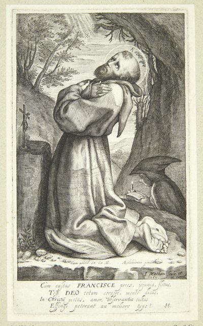 Frans av Assisi av Jacob Matham