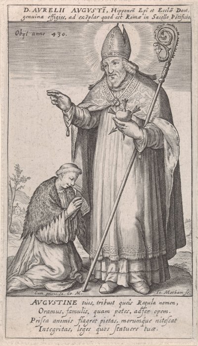 H. Augustine av Jacob Matham