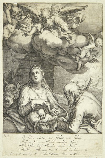 Jesu fødsel av Jacob Matham