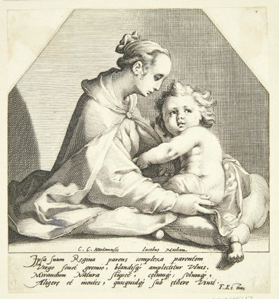 Jomfru Maria med barnet av Jacob Matham