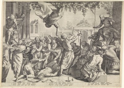 Marcus redder en slave fra hans tortur av Jacob Matham