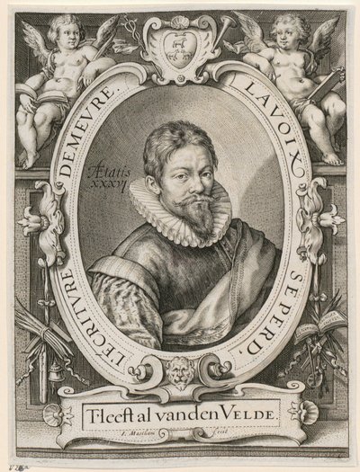 Portrett av Jan van de Velde den eldre av Jacob Matham