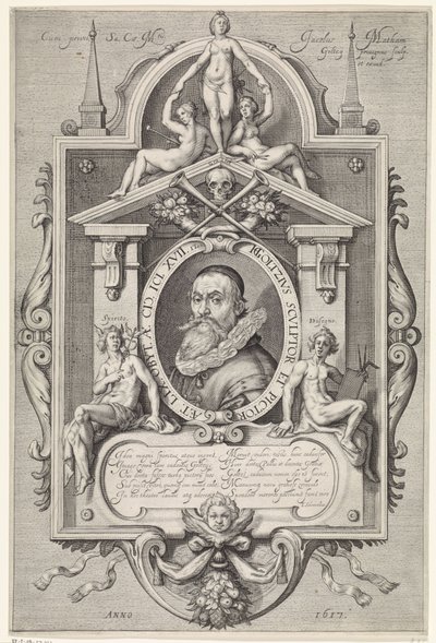 Portrett av Hendrick Goltzius av Jacob Matham