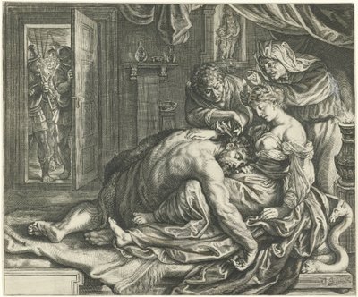 Samson og Dalila av Jacob Matham