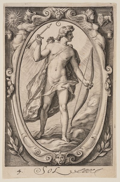 Sol, fra De syv planetene av Jacob Matham