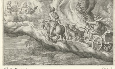 Terugkeer van Vulcan møtte Bacchus av Jacob Matham