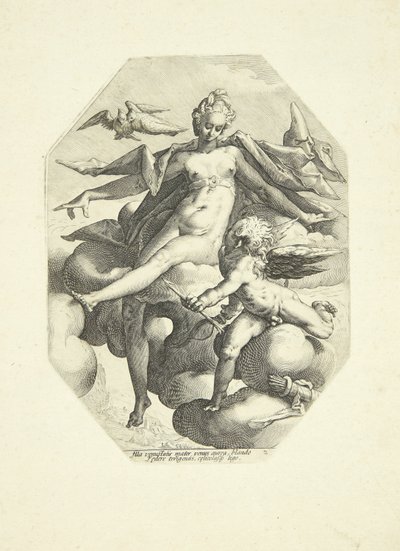 Venus og Amor av Jacob Matham