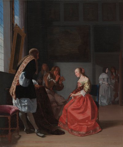 A Musical Company, ca. 1668. av Jacob Lucasz Ochtervelt