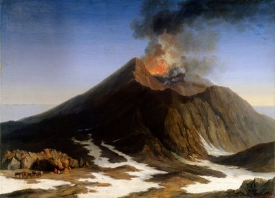 "Etnas utbrudd", 1700-tallet. av Jacob Philip Hackert