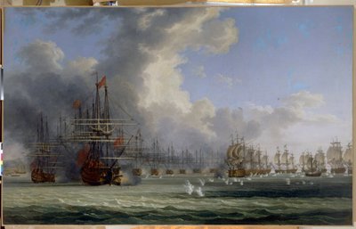 Slaget ved Chesma (Tyrkia). Begynnelsen av kampene 5. juli 1770 (Slaget ved Chesma. Begynnelsen av kampen 5. juli 1770). Etter opprøret til Orlov (1769) og forløperen til den greske uavhengighetskrigen (1821-1829), kjempet den russiske flåten mot av Jacob Philippe Hackert