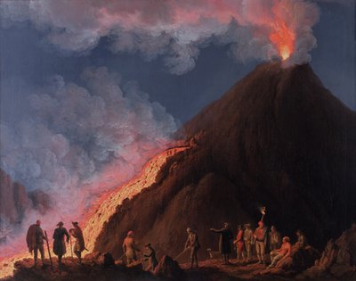 Vesuv-utbruddet i 1774 av Jacob Philippe Hackert