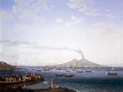 Flåtens retur fra Algerie til Napolibukta av Jacob Philippe Hackert