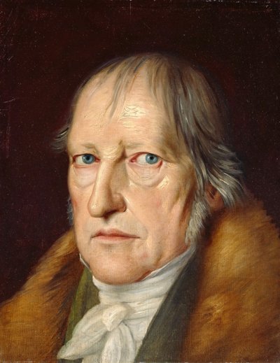 Portrett av Georg Wilhelm Friedrich Hegel (1770-1831), av Schlesinger, Jakob (1792-1855). Olje på lerret av Jacob Schlesinger
