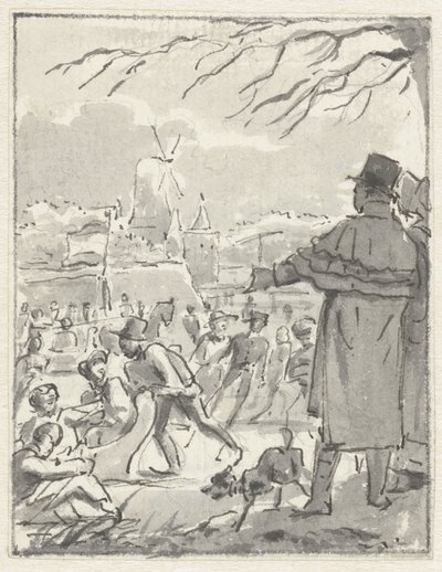 IJsvermaak op een stadsgracht bij een molen   1356176   no       norwegian Successfully Translated  Original: Portrait du grand duc Constantin Pavlovich de Russie (1779-1831), devant latre. (Portrait of the Grand Duke Contantine Pavlovich of Russia at the  av Jacob Smies