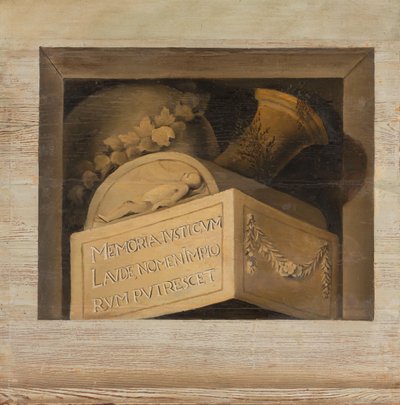 Grav med inskripsjon av Jacob Van Campen