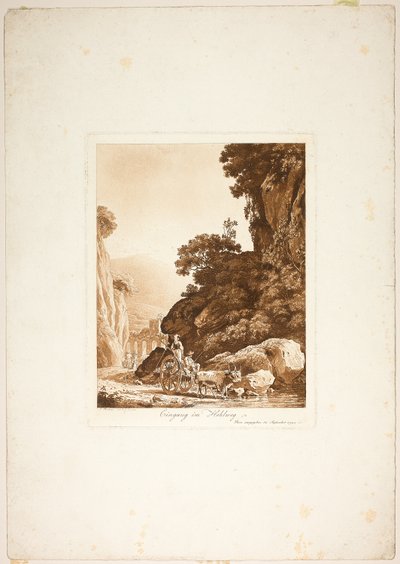 Inngang til det smale passet av Jacob Wilhelm Mechau