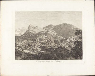 Francesco utenfor Subiacao av Jacob Wilhelm Mechau