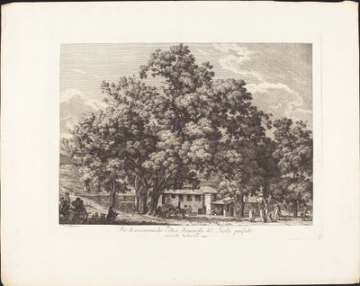 Rekreasjonssted for Fiaminchi-malerne fra forrige århundre i Monte Testaccio av Jacob Wilhelm Mechau