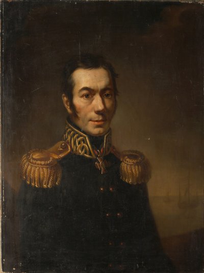 Portrett av forfatteren Platon Yakovlevich Gamaleya 1766-1817, 1821 av Jacob Zalessky