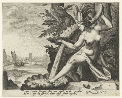 Elementet vann Aqua (tittel på objekt) The Four Elements (serietittel) av Jacob de Gheyn (II) (attributed to)