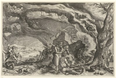 Heksesabbat av Jacob de Gheyn (II) (attributed to workshop of)