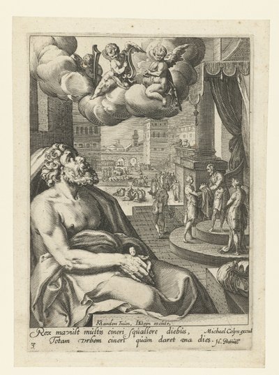 Salomo som en angrende synder Åtte angrende syndere fra Det gamle og nye testamente (serietittel) av Jacob de Gheyn (II) (workshop of)