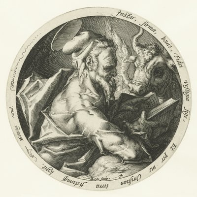 Evangelist Luke De fire evangelistene (serietittel) av Jacob de Gheyn (II)